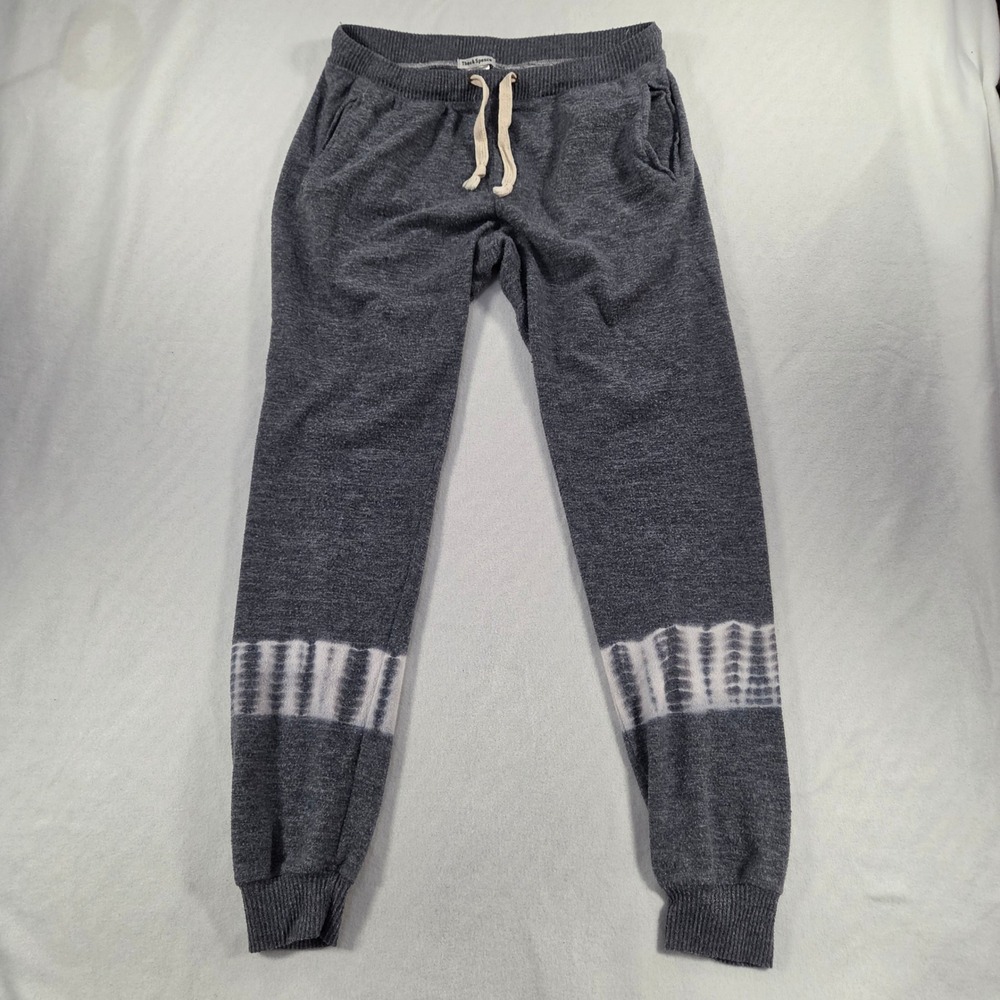 Theo & Spence Womens Gray Tie Dye Knit Joggers Lounge Pants Size M Heather Gray